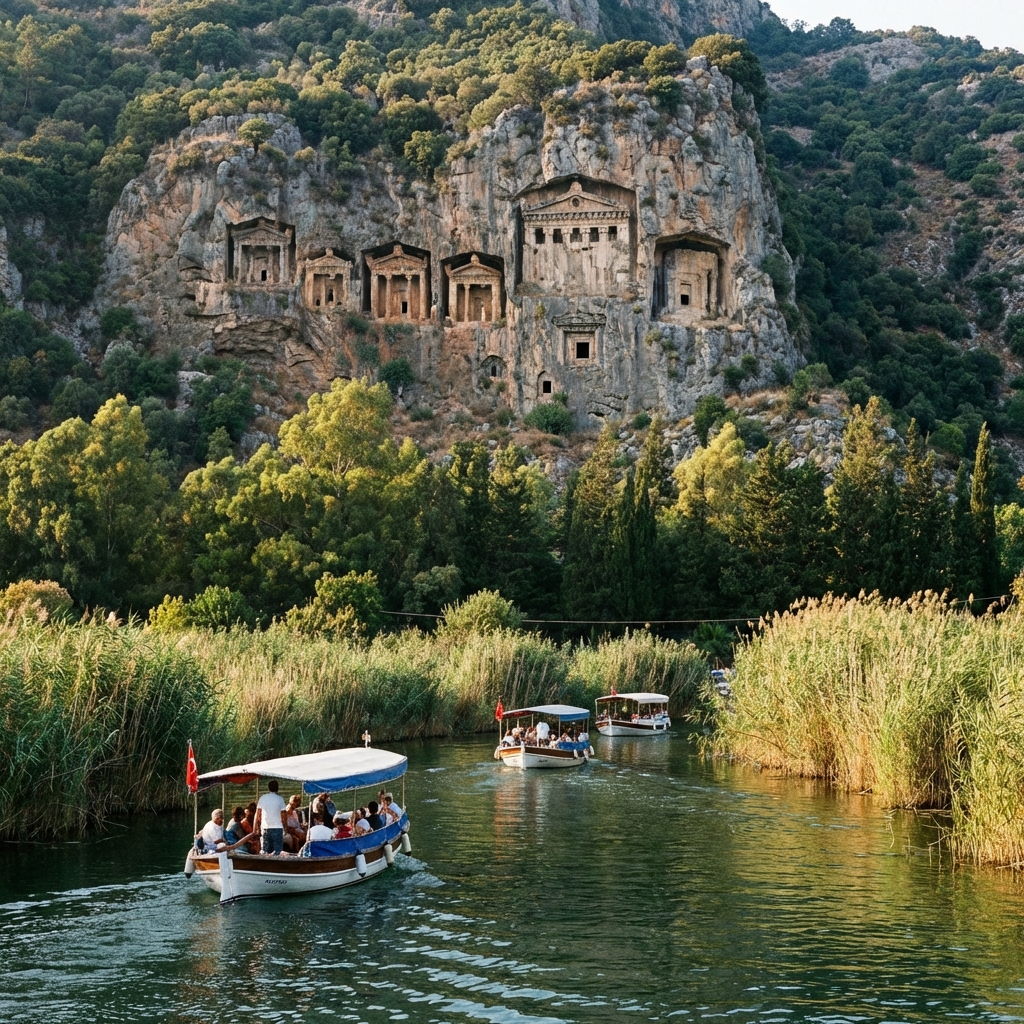 Nefeshan Karavan yakınında gezilecek yerler - Dalyan Kaya Mezarları